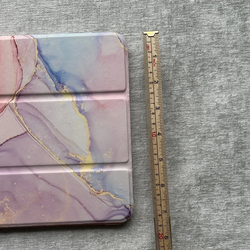 Marble Tablet Case Stand Pink Purple Gold iPad Cover Protective
